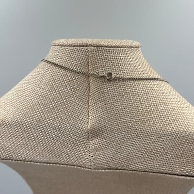 Vintage Antiqued Silver Tone Peacock Feather Floral Statement Bib Necklace - Thumbnail 6