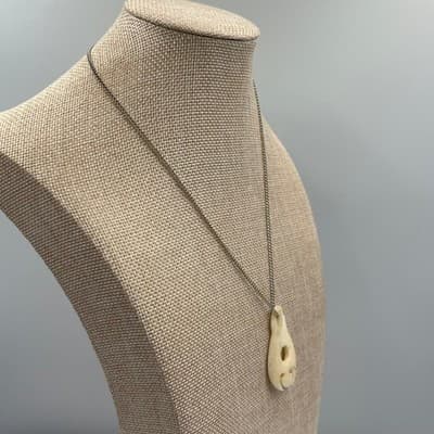 Vintage Antiqued Silver Tone Peacock Feather Floral Statement Bib Necklace - Thumbnail 4