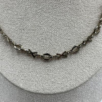 Vintage Gold Tone Star Link Chain Necklace Minimalist Y2K Dainty Layered Lobster - Thumbnail 3