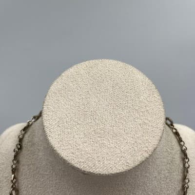 Vintage Gold Tone Star Link Chain Necklace Minimalist Y2K Dainty Layered Lobster - Thumbnail 2