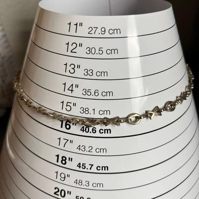 Vintage Gold Tone Star Link Chain Necklace Minimalist Y2K Dainty Layered Lobster - Thumbnail 7