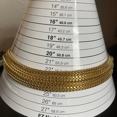 VTG Gold Tone Multi Strand Chain Necklace Chain Fashion Jewelry - Thumbnail 5