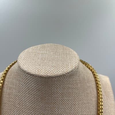 VTG Gold Tone Multi Strand Chain Necklace Chain Fashion Jewelry - Thumbnail 2