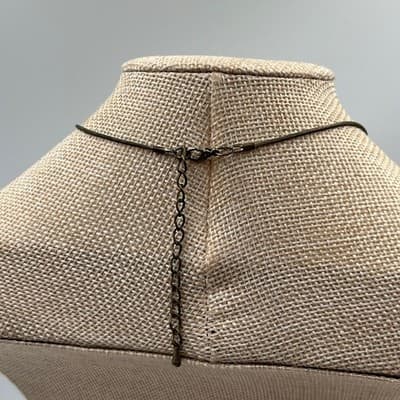 Vintage Turtle Pendant Necklace Pink Cat Eye Stone Bronze Tone Minimalist Charm - Thumbnail 8