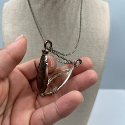 Vintage "Merry Christmas From Heaven" Locket Necklace "I Am With You Always" - Thumbnail 4