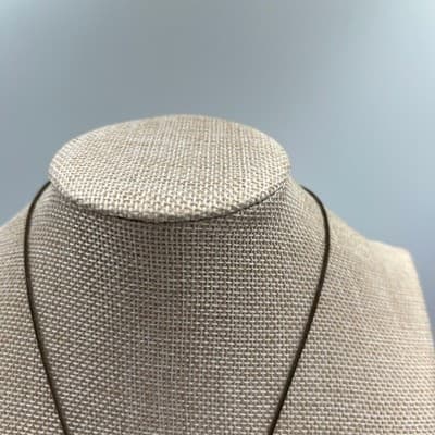 Vintage Turtle Pendant Necklace Pink Cat Eye Stone Bronze Tone Minimalist Charm - Thumbnail 2