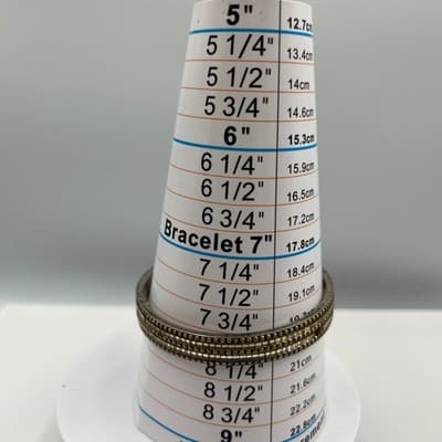 Vintage Silver Tone Multi Row Beaded Bangle Bracelet Mixed Metal Textured Retro - Thumbnail 10