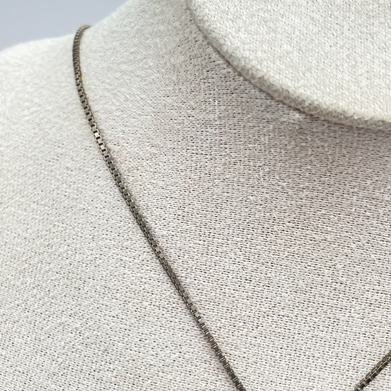 Silver-Tone Box Chain Wire-Wrapped Sea Foam Green Sea Glass Pendant Necklace - Thumbnail 7