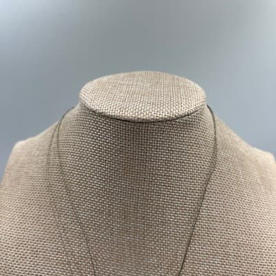 Vintage Large Round Coconut Shell Pendant Necklace Natural Brown Disc Statement - Thumbnail 3