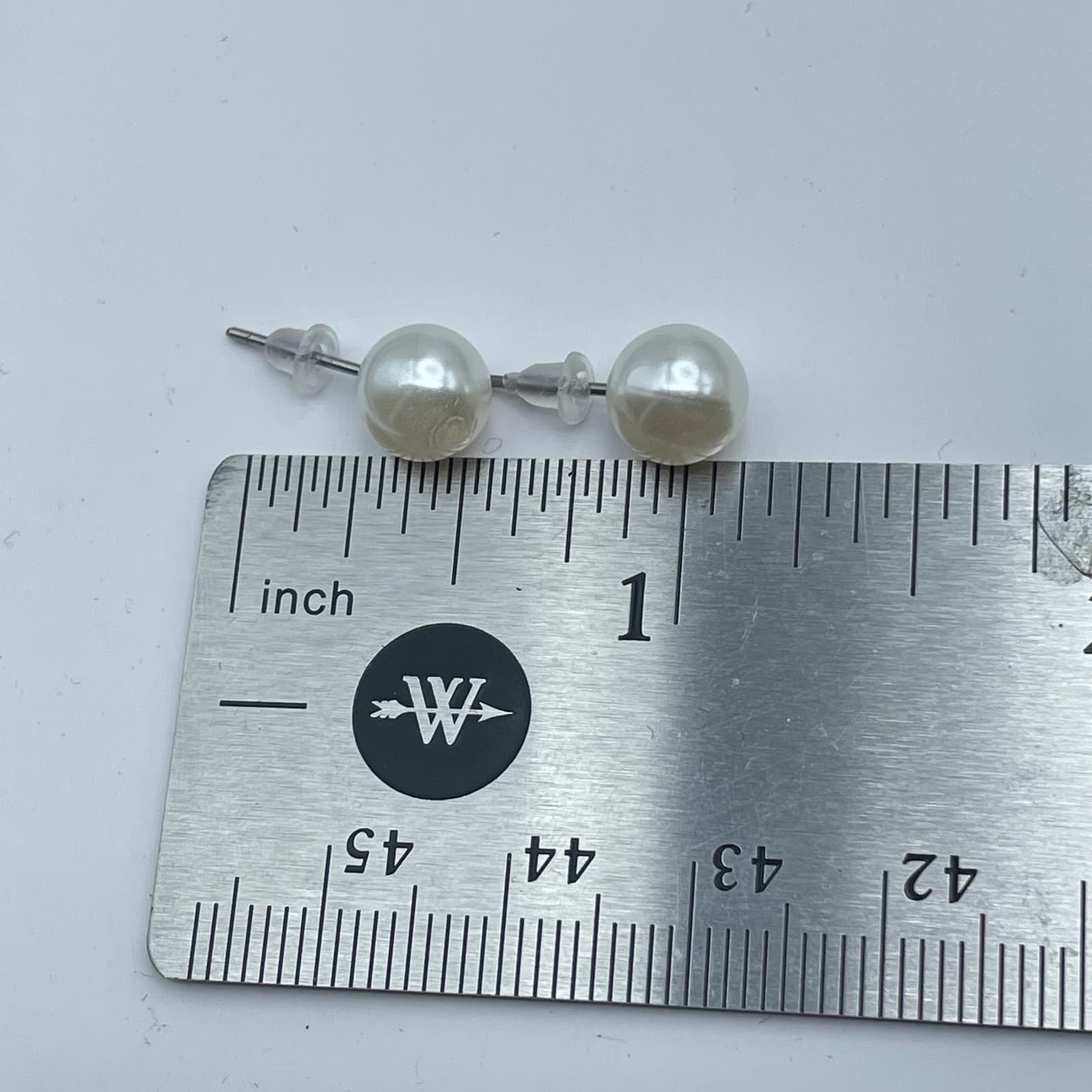 Vintage Y2K Gold Tone Eye Faux Pearl & Rhinestone Stud Earring Set Jewelry - Thumbnail 12