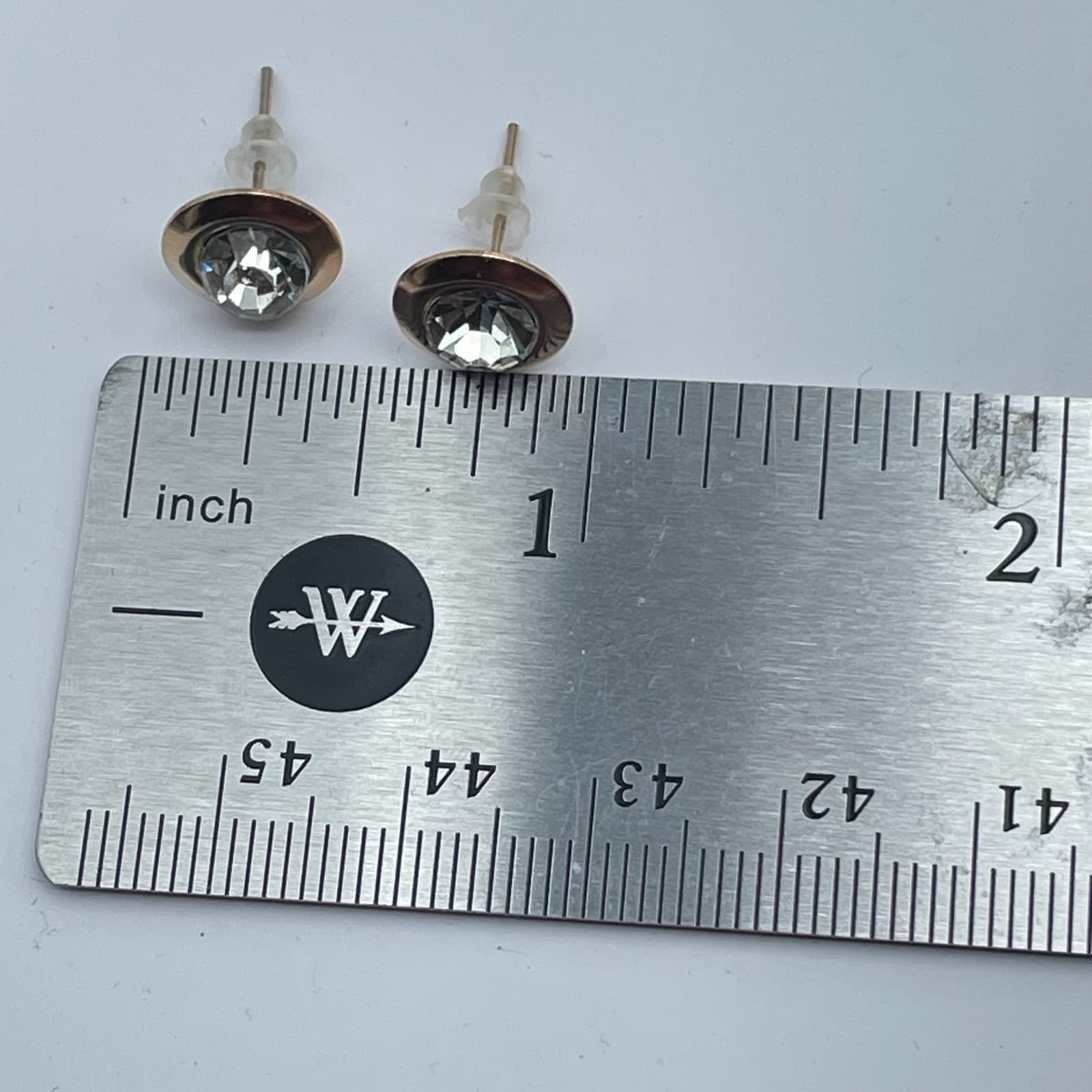 Vintage Y2K Gold Tone Eye Faux Pearl & Rhinestone Stud Earring Set Jewelry - Thumbnail 15