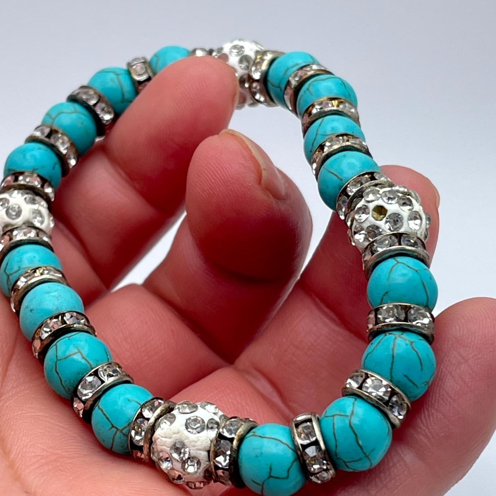 Vintage-Inspired Gold-Tone Beads Sea Turtle Motif Novelty Stretch Bracelet - Thumbnail 16