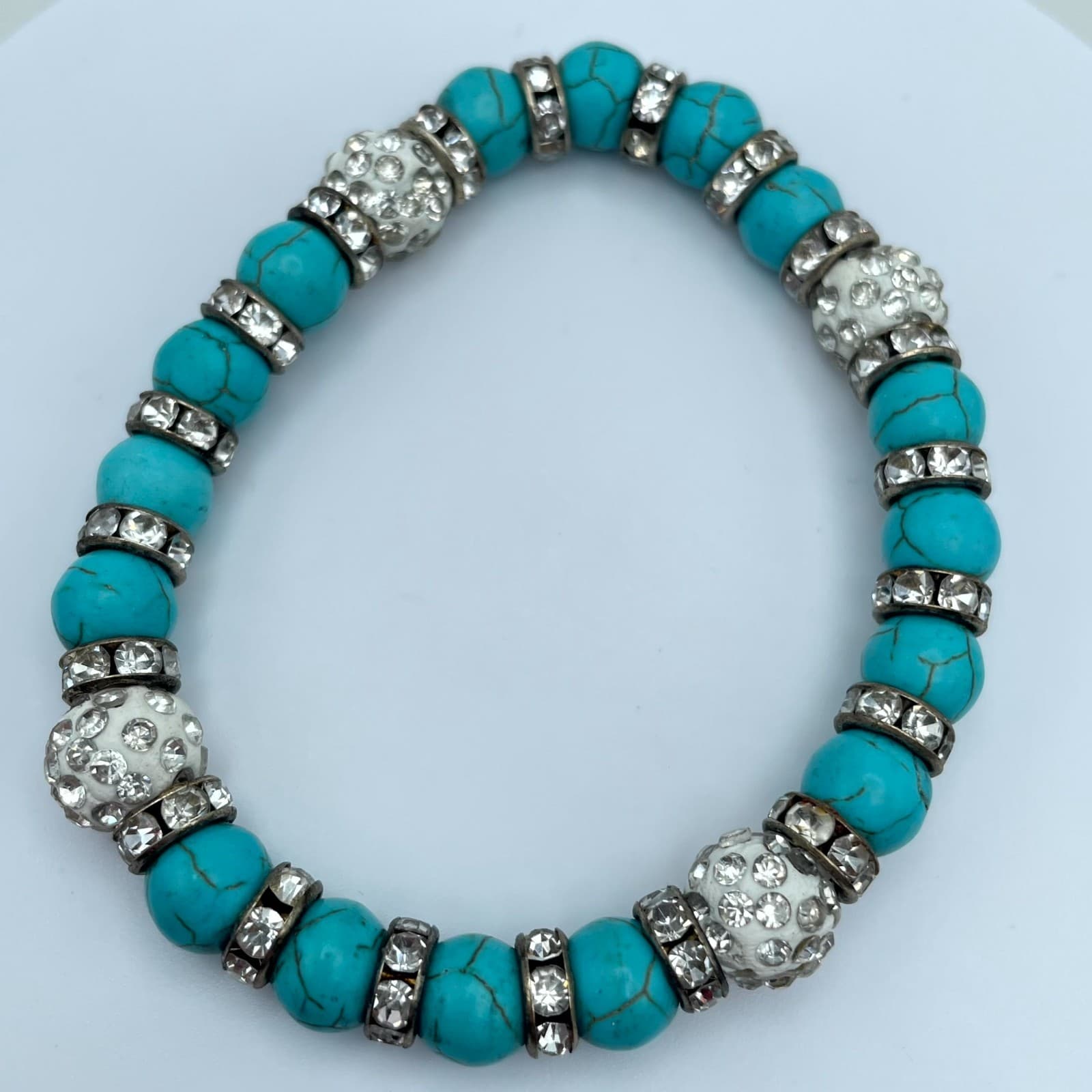 Vintage-Inspired Gold-Tone Beads Sea Turtle Motif Novelty Stretch Bracelet - Thumbnail 13