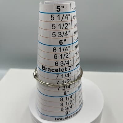 Vintage Silver Tone Sporty Tennis Racket Charm Bangle Bracelet Rhinestone Hook - Thumbnail 6