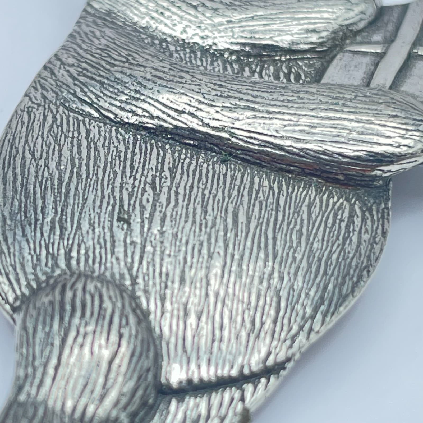 Vintage 90s Disney Danforth Pewter Win Bear Pendant Silver Tone Jewelry - Thumbnail 4