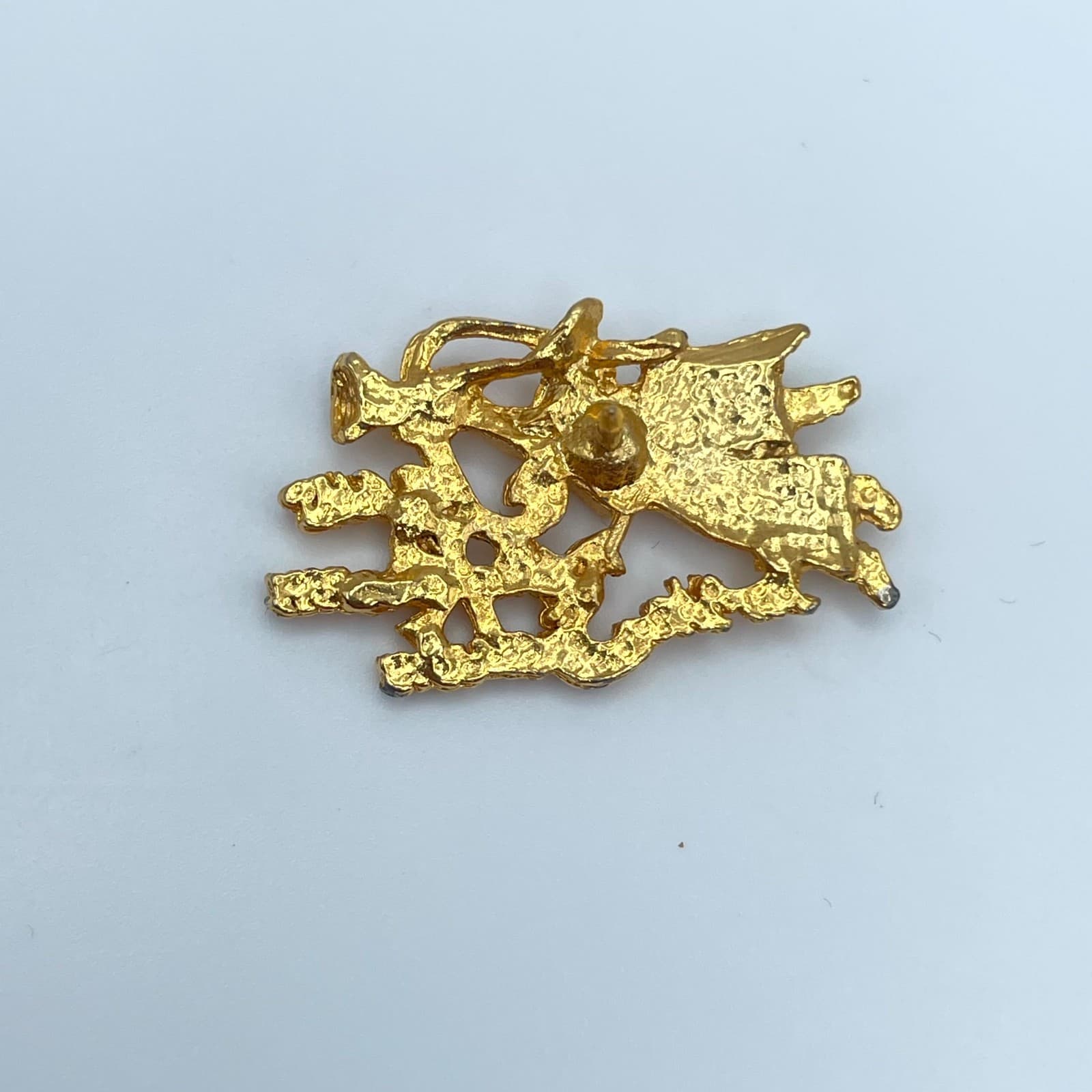 Christmas Themed Gold-Tone "Jesus is the Reason for the Season" Angel Brooch Pin - Thumbnail 3