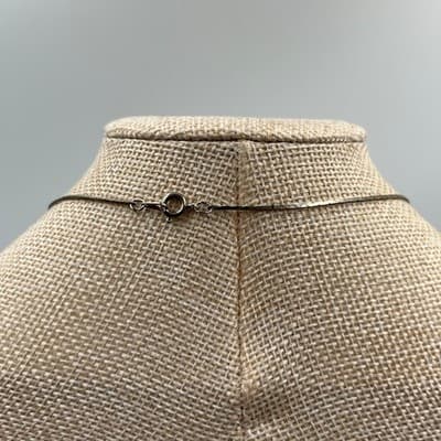 Vintage Gold Tone Bead Bar Link Chain Necklace Minimalist Dainty Sphere Accent - Thumbnail 6