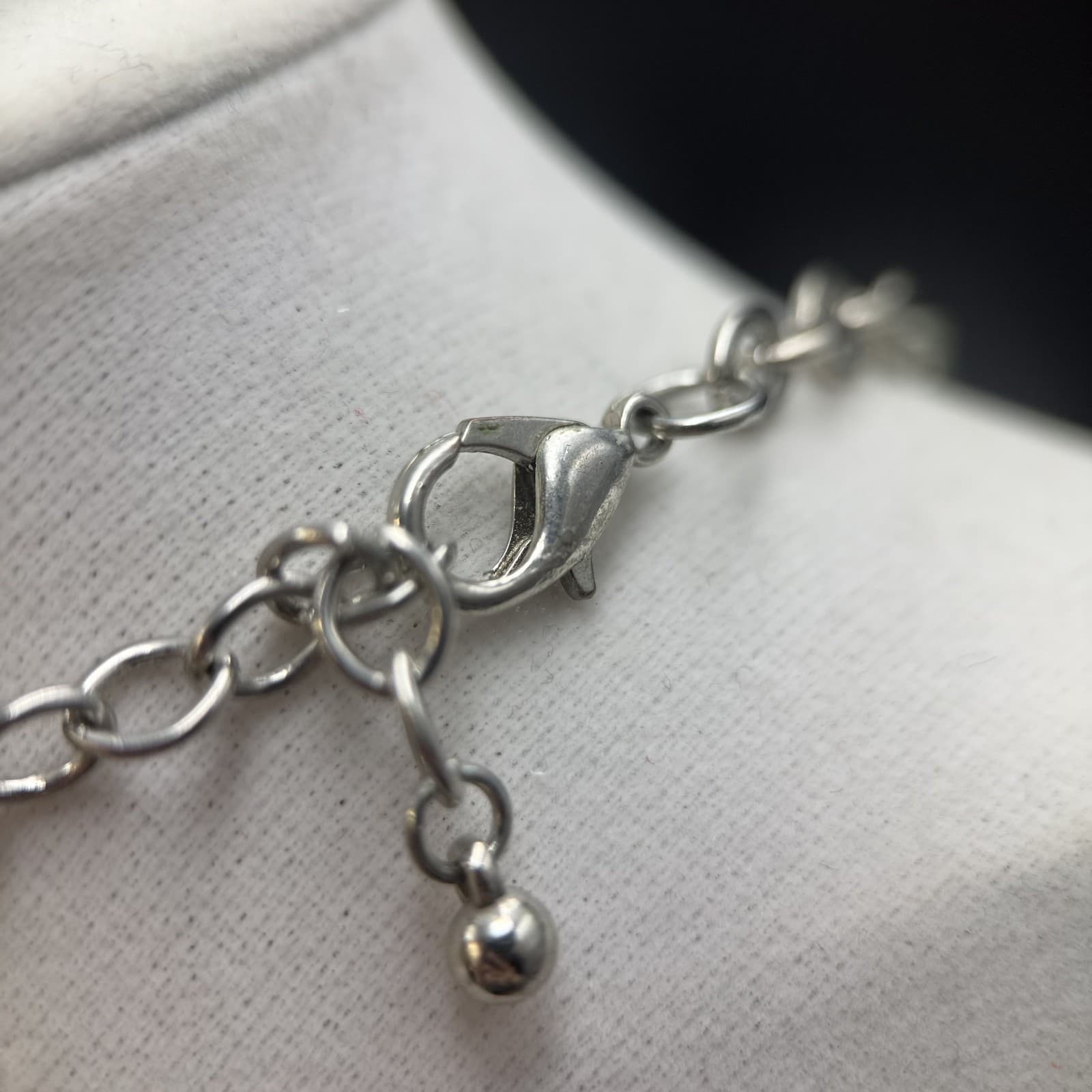 Vintage Cream Mother of Pearl Teardrop Bib Necklace Boho Statement - Thumbnail 14