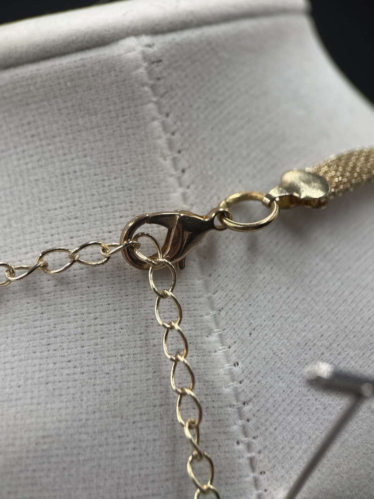 Gold & Silver Multi-Layer Statement Necklace w/ Crystal Accents - Thumbnail 11