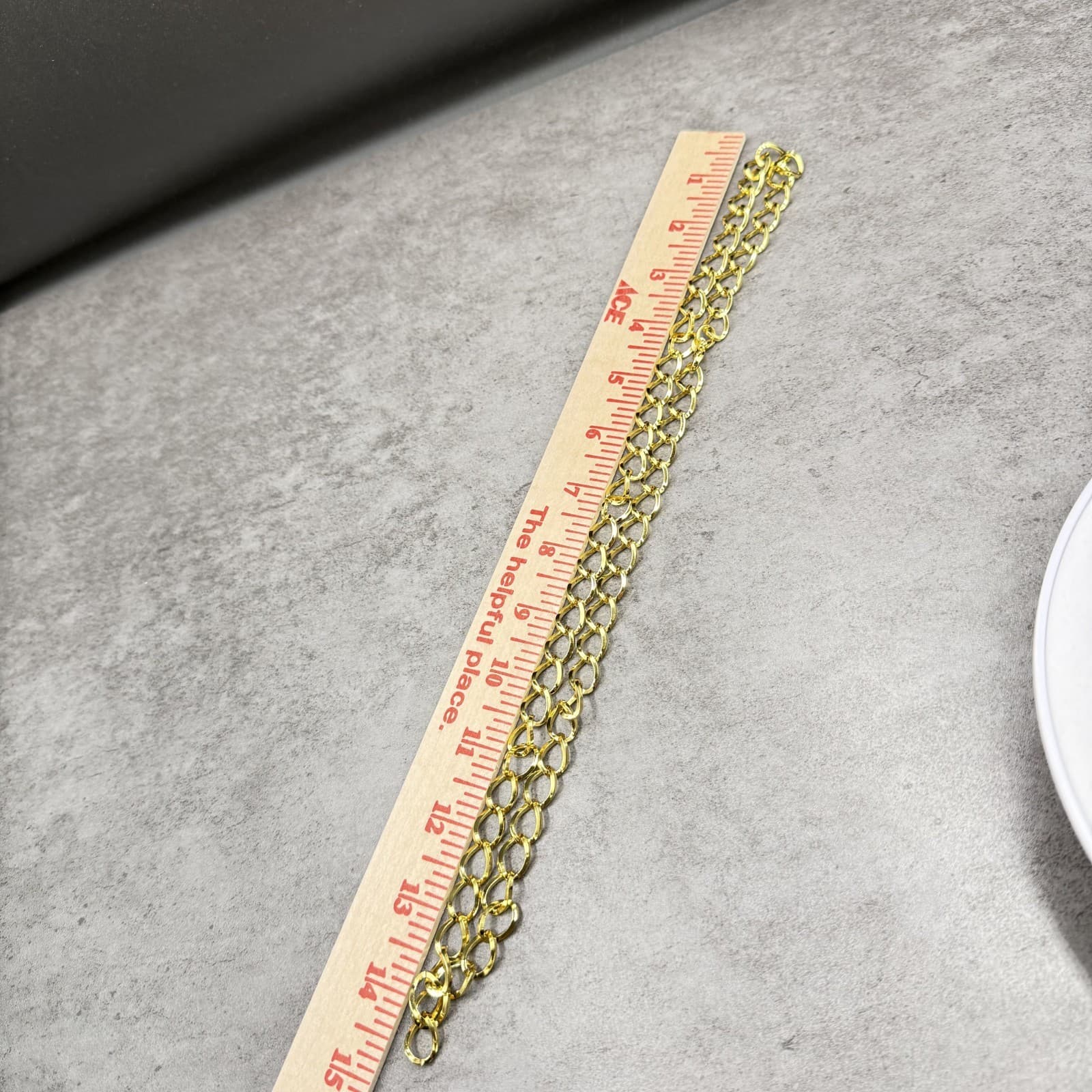 Vintage Gold-Tone Oval Link Chain Necklace Chunky Statement Stainless Steel - Thumbnail 12