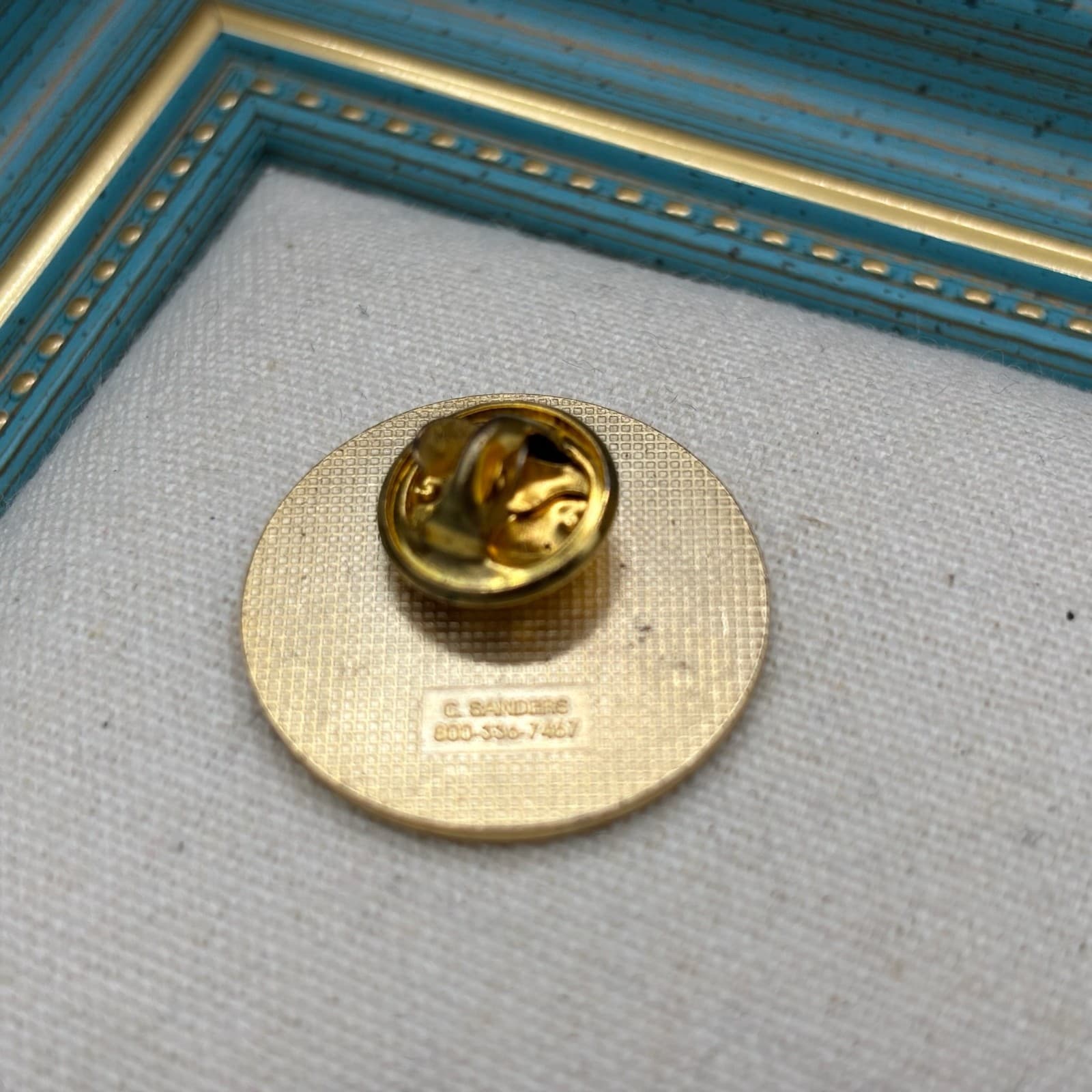 Vintage VTG Torrance Unified School District 30 Yr Service Award Pin Brooch Gold - Thumbnail 2