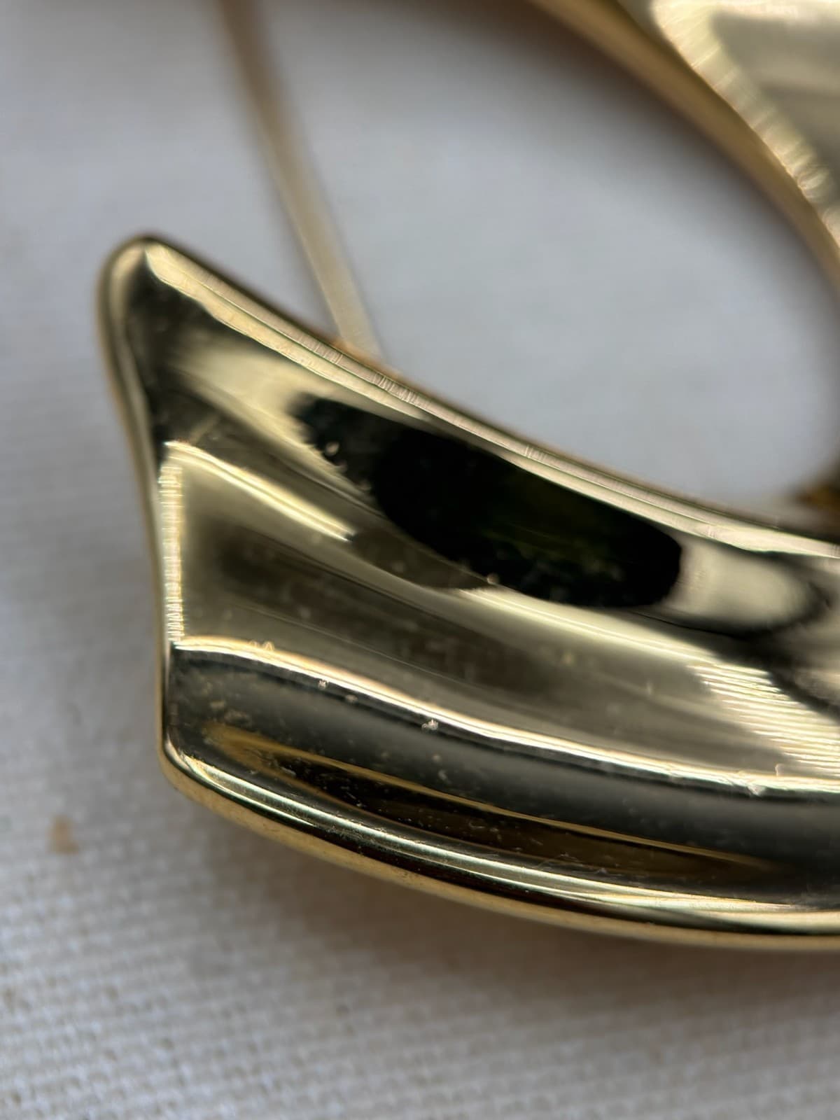 Vintage Napier Gold Tone Pin Brooch Abstract Modernist Avant Garde Jewelry - Thumbnail 2