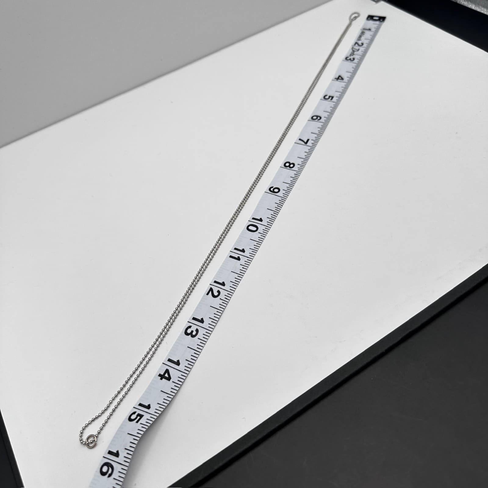 Vintage 80s Layered Ball Chain Women's Pendant Necklace Women's Classic Jewelry - Thumbnail 12