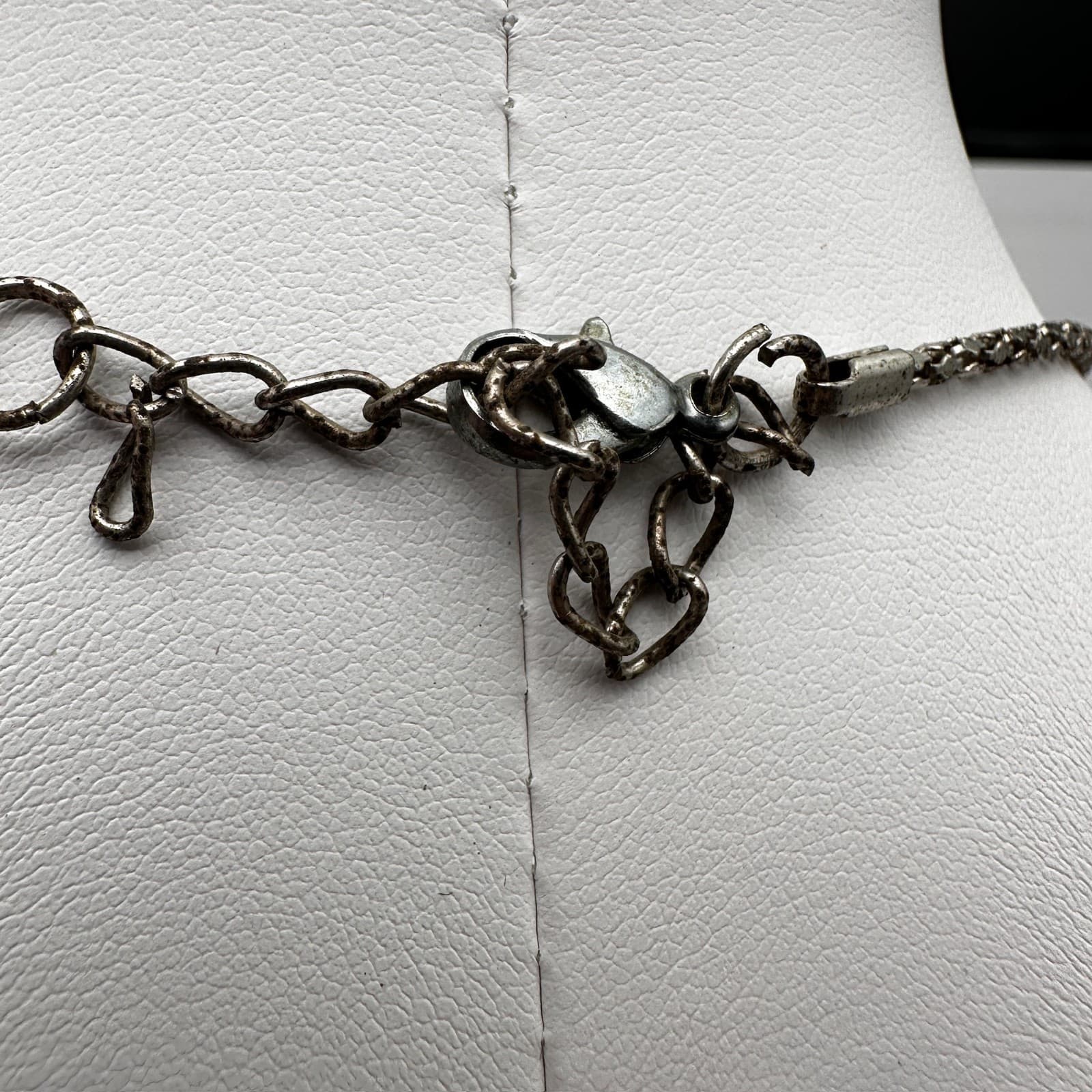 Vintage 90s Borealis Flower Pendant Necklace Boho Women's Classic Jewelry - Thumbnail 7