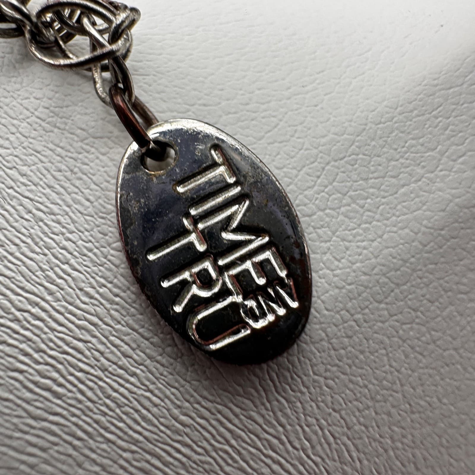 Vintage 90s Time and Tru Silver Tone Embossed Heart Pendant Rope Chain Jewelry - Thumbnail 9