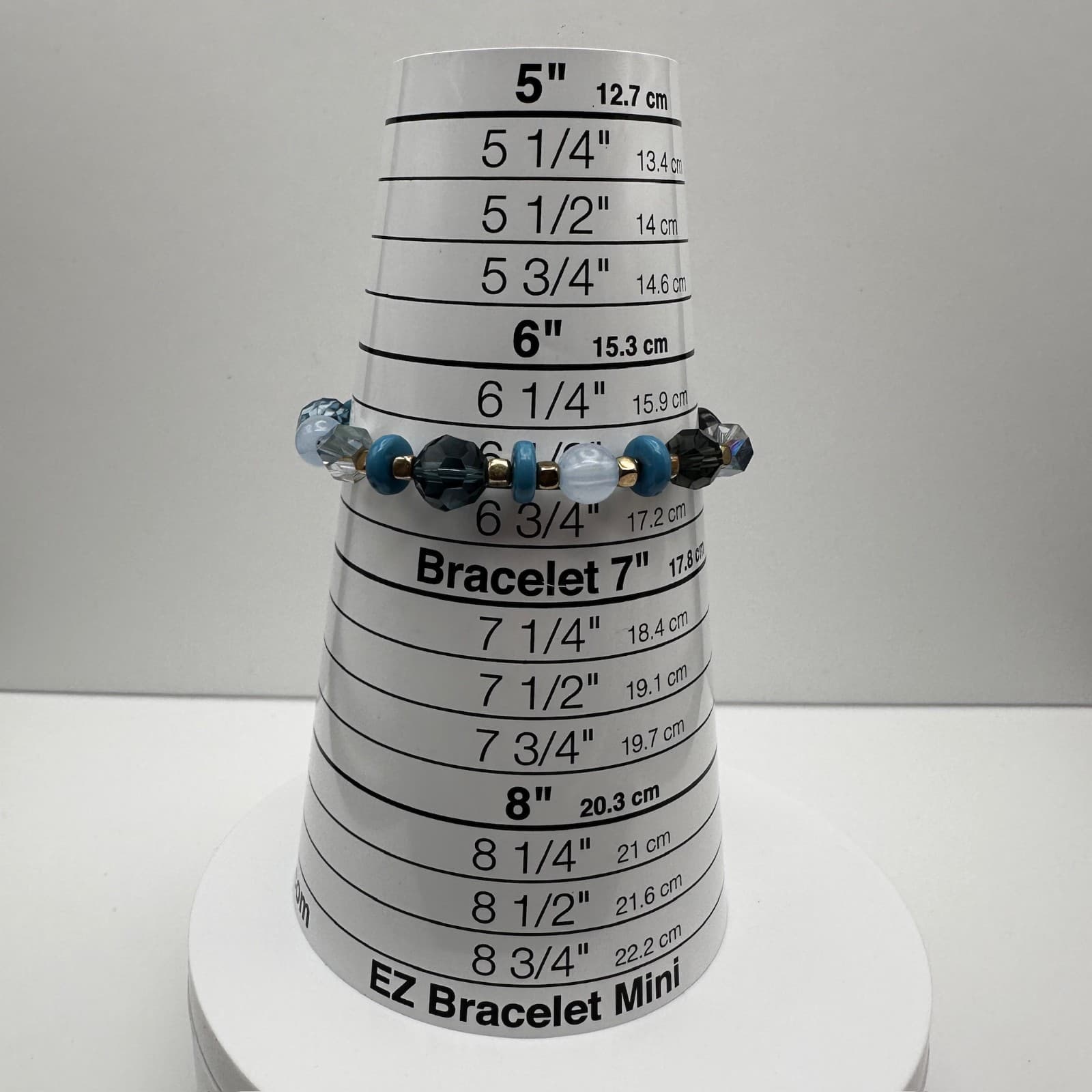 Vintage 90s Gold Tone Stone Beaded Bracelet Women's Classic Fashion Jewelry - Thumbnail 9