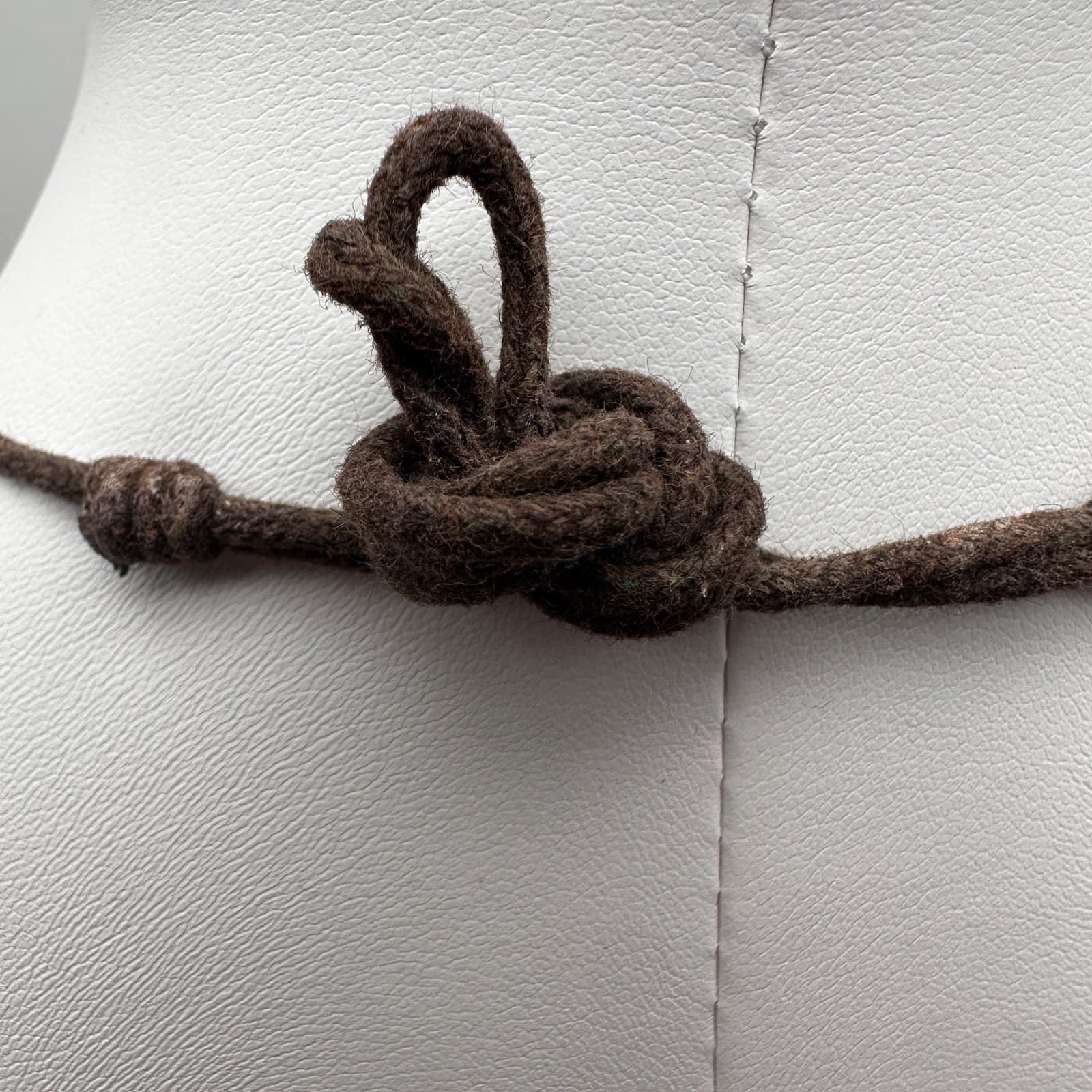 Vintage 90s Red Tagua Nut Bead Statement Necklace Multi Strand Tribal Ethnic - Thumbnail 10