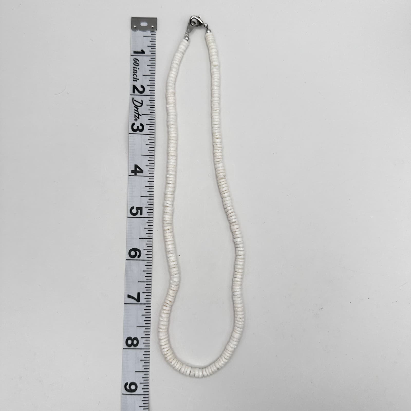 Vintage 90s Pink Floral White Beaded Necklace Set Silver Tone Women's Jewelry - Thumbnail 9