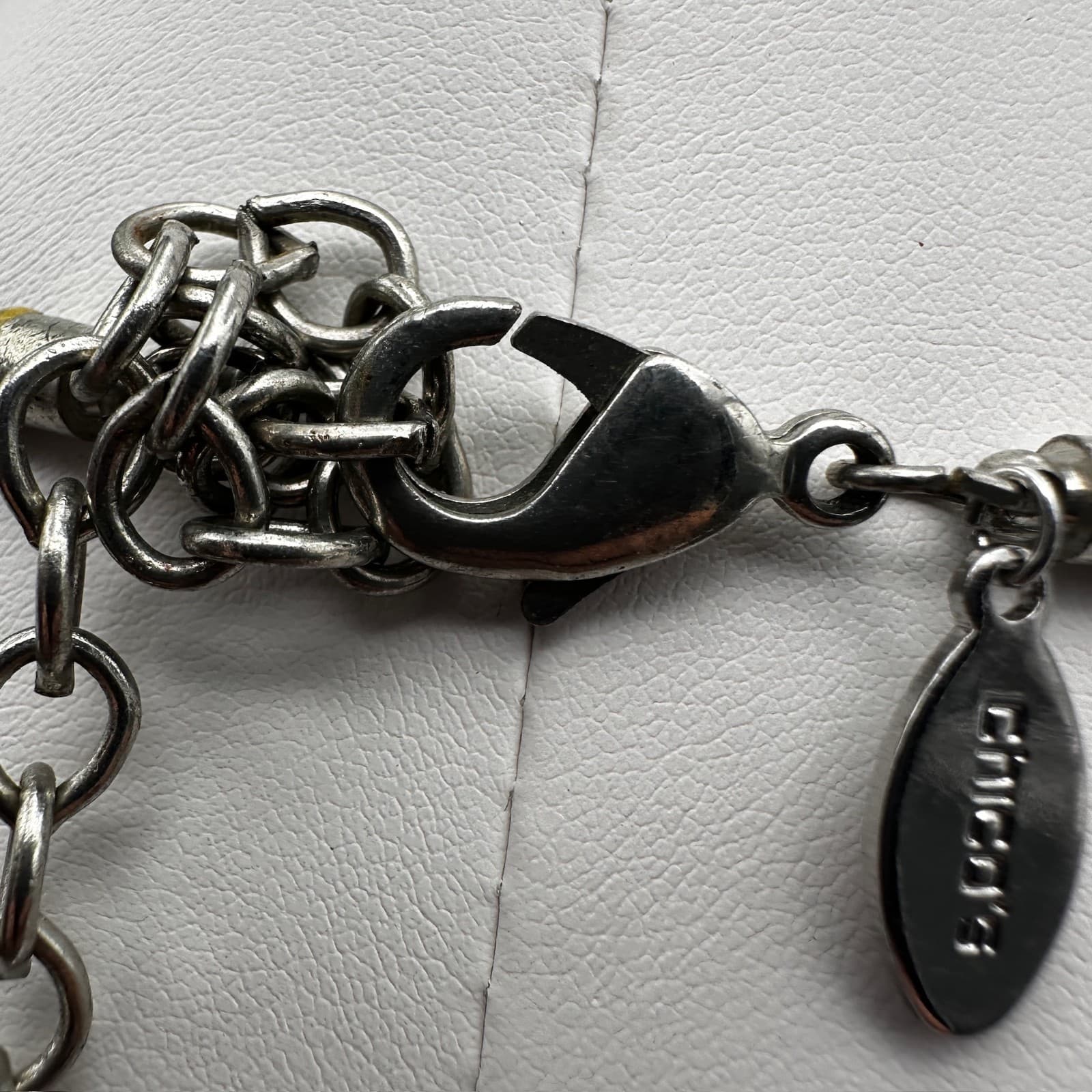 Vintage Chico's 90s Boho Bib Necklace Black Beads Beige Raffia Tassels Jewelry - Thumbnail 6