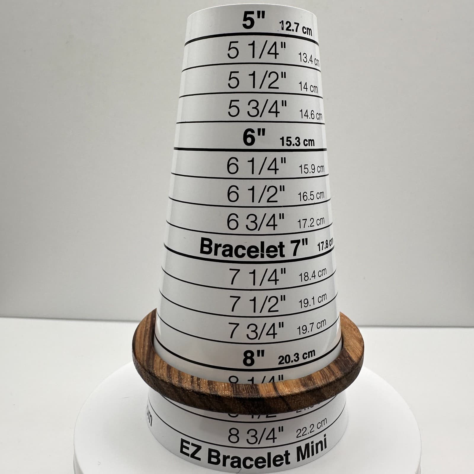 Vintage 90s Bracelet Natural Striped Wood Grain Boho Statement Women's Jewelry - Thumbnail 7