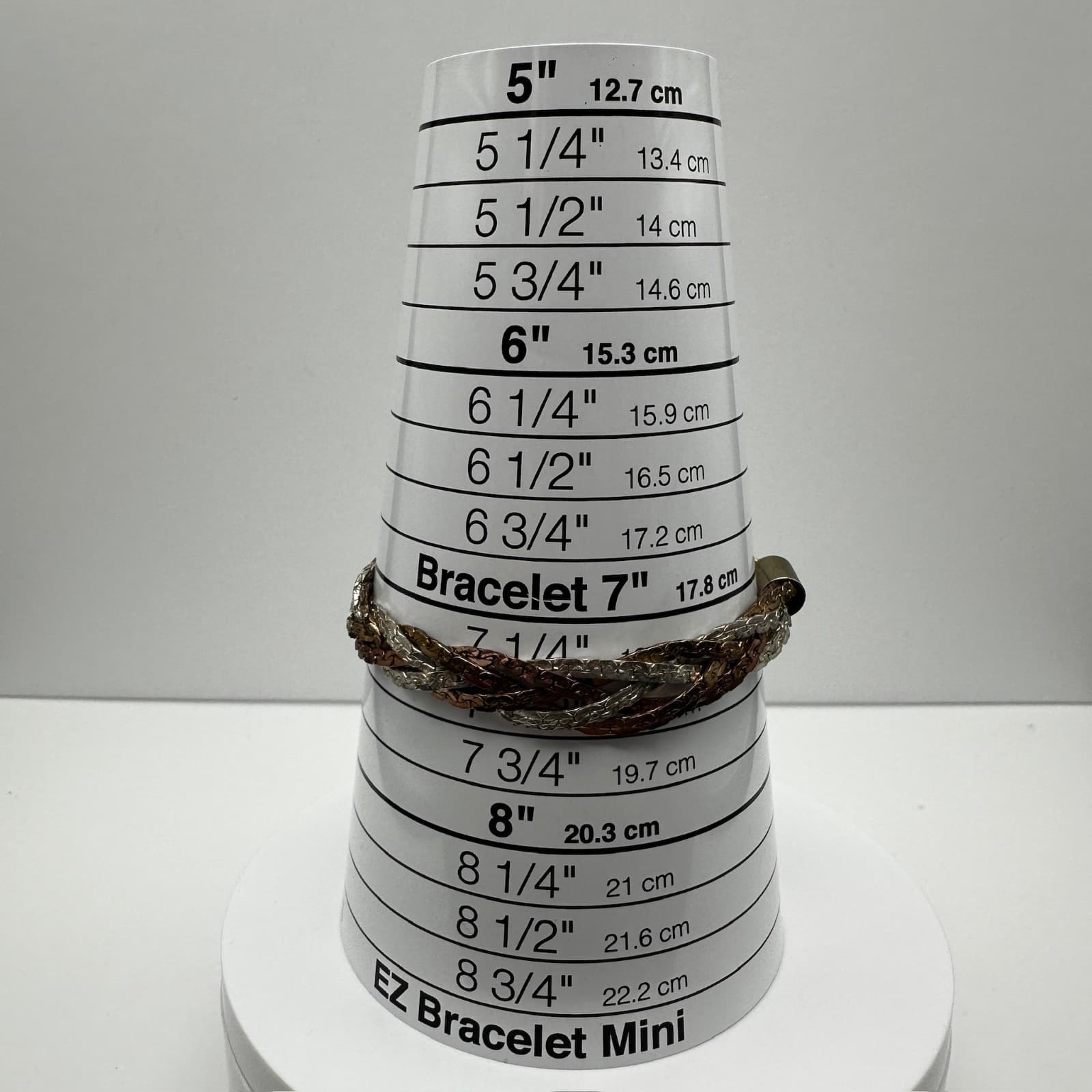 Vintage 90s Multi Strand Braided Chain Bracelet Mixed Tone Women's Jewelry - Thumbnail 14