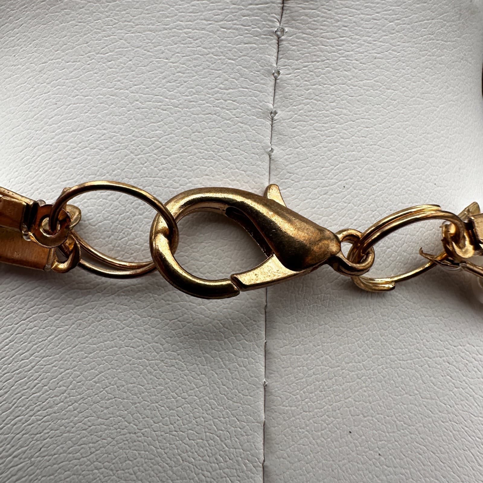 VTG 80s 90s Multicolor Geometric Resin Bead Necklace Gold Tone Women's Jewelry - Thumbnail 9