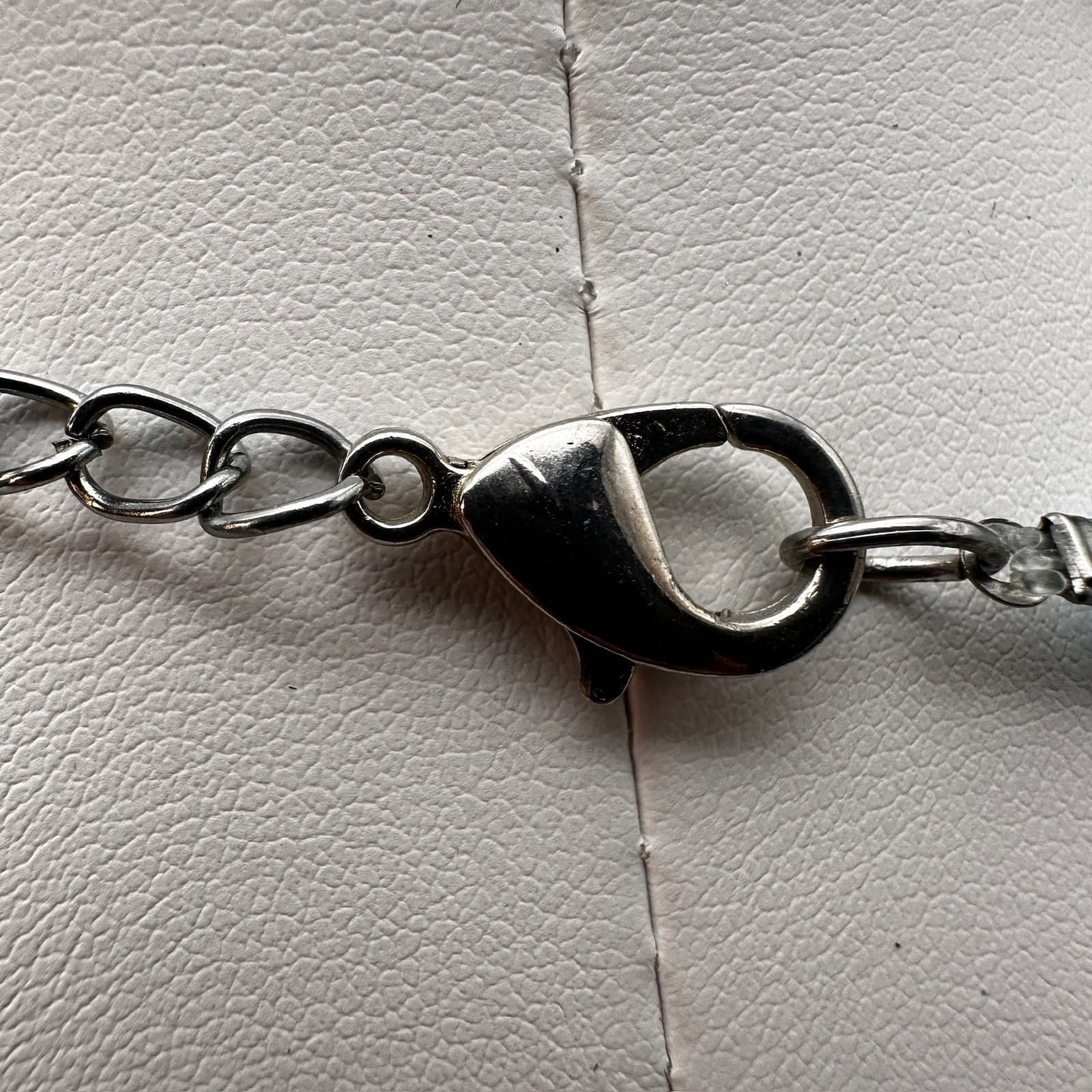 VTG 90s Teal Multi-Strand Shell Necklace Layered Bead Silver Tone Jewelry - Thumbnail 8