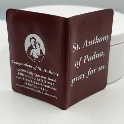 Vintage St. Anthony of Padua Relic Prayer Card Pocket Shrine Catholic Devotional - Thumbnail 7