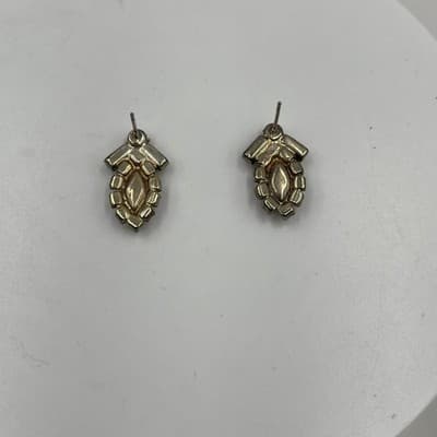 VTG Black & Clear Rhinestone Jewelry Set Necklace Bracelet Earrings Silver Tone - Thumbnail 16