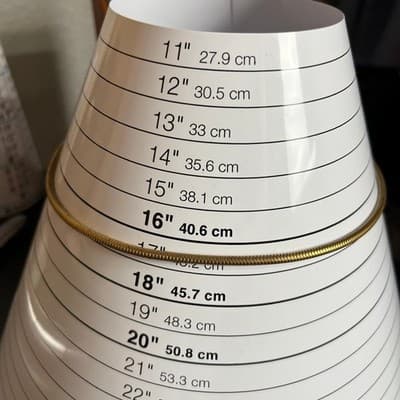 Vintage Gold Tone Snake Chain Necklace Sleek Minimalist Herringbone Style Unisex - Thumbnail 8