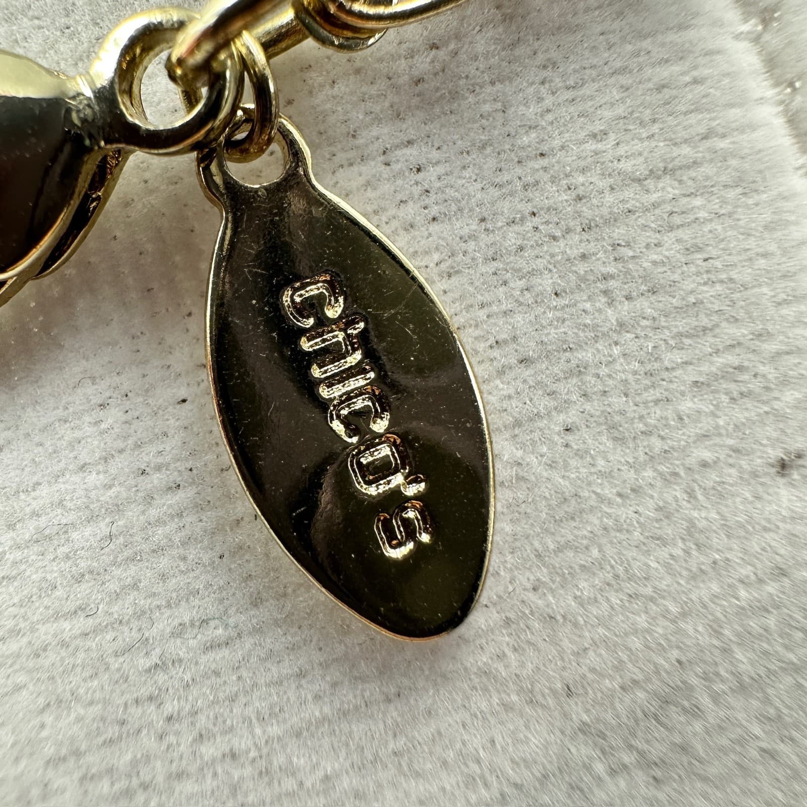 Chico's Boho Teardrop Pendant Necklace w/ Layered Chain & Brown Suede Cord - Thumbnail 10