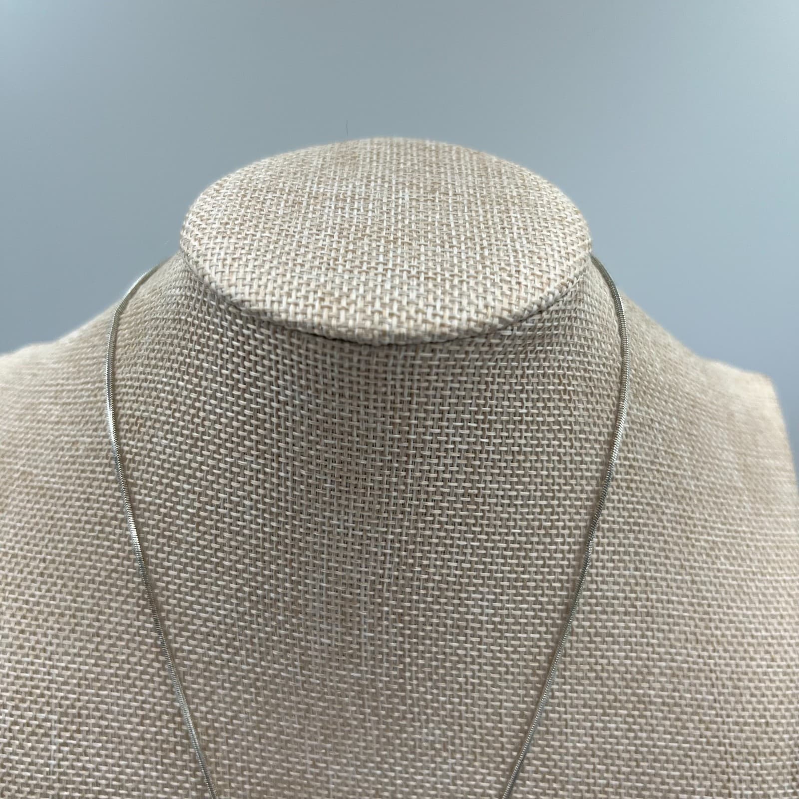 Vintage Silver Tone Marcasite Cross Pendant Necklace Italy Snake Chain - Thumbnail 2