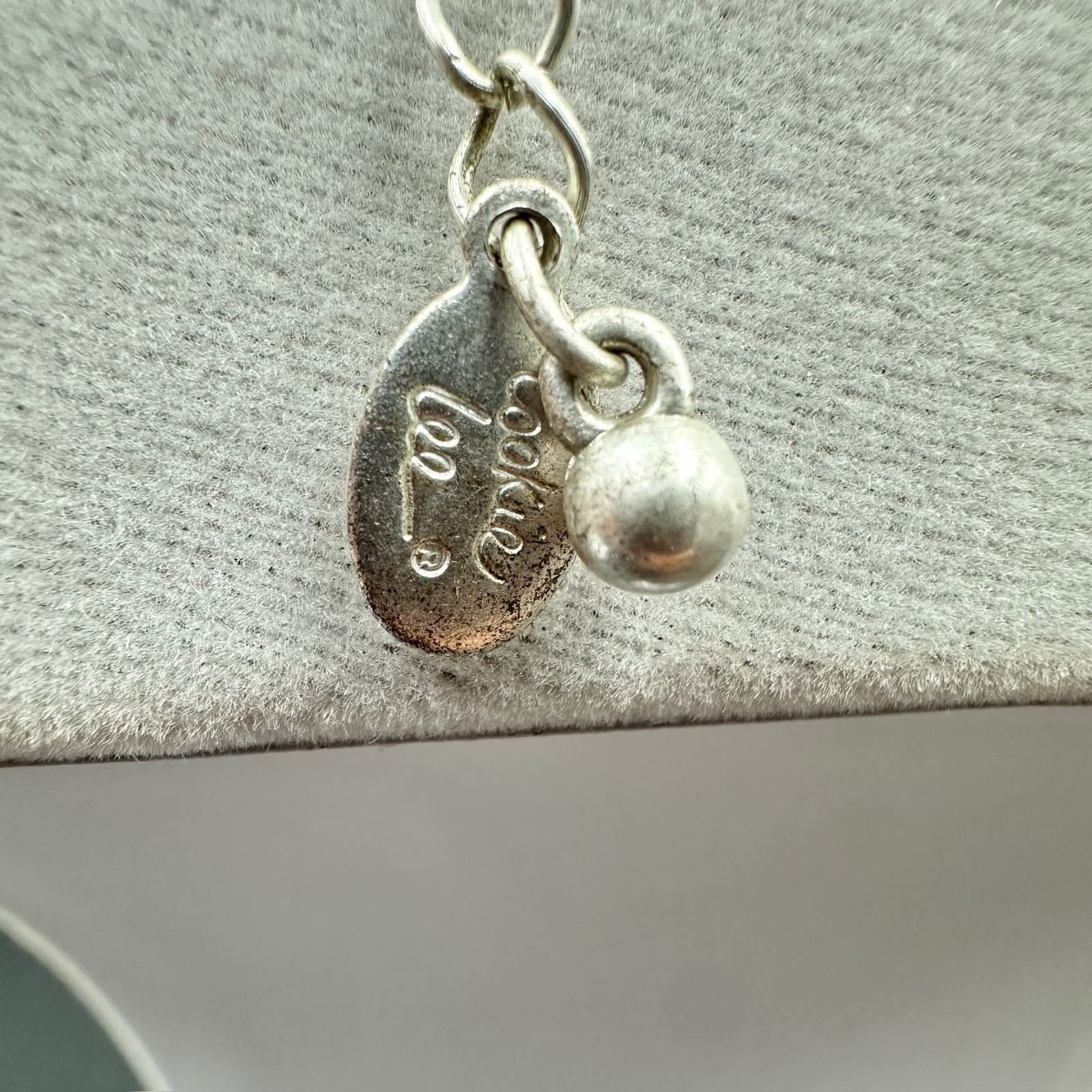 Cookie Lee Silver Disc Pendant Necklace Rhinestone Galaxy Design Minimal Sparkle - Thumbnail 8