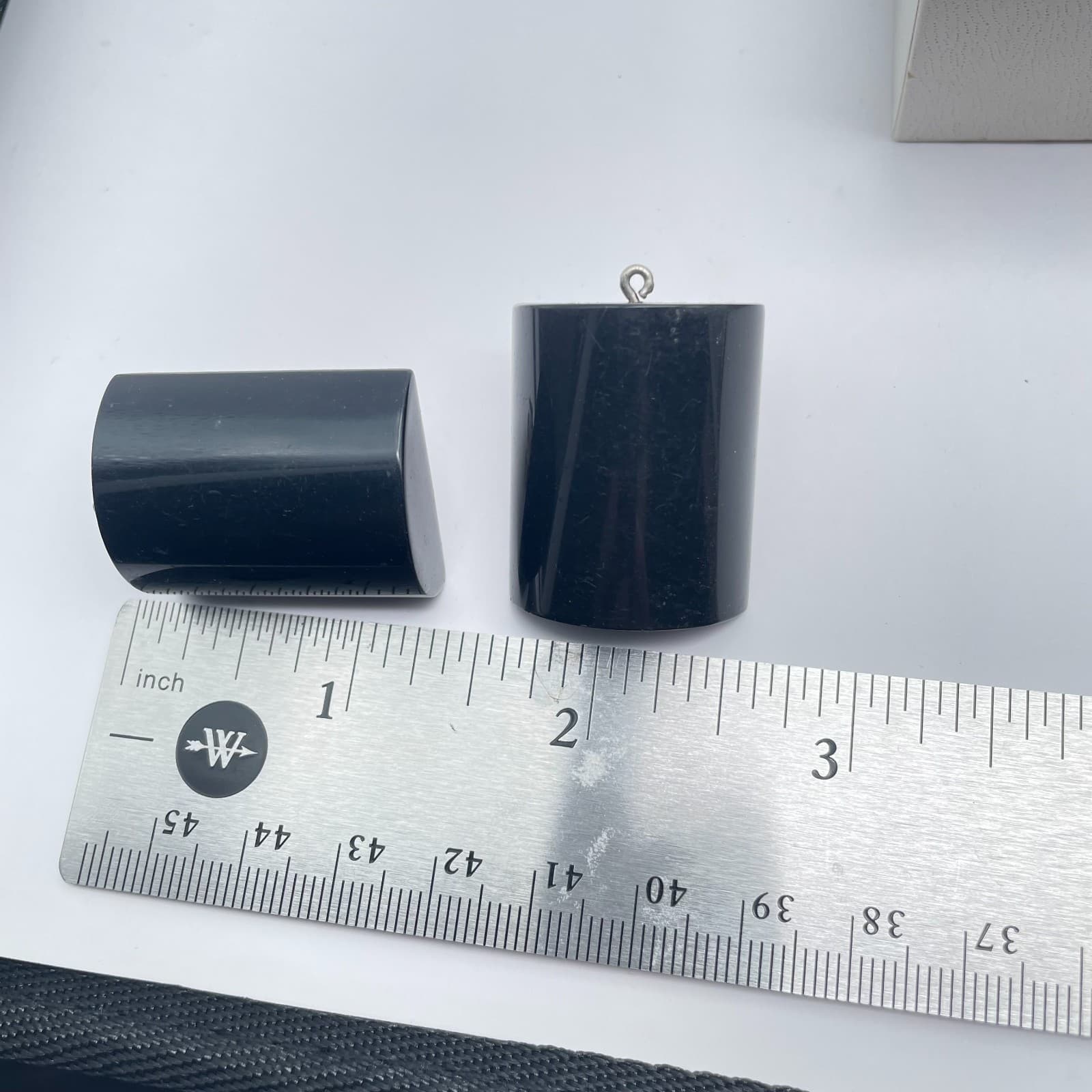 Vintage Y2K Black Resin Clip-On Classic Earrings Women's Jewelry - Thumbnail 11