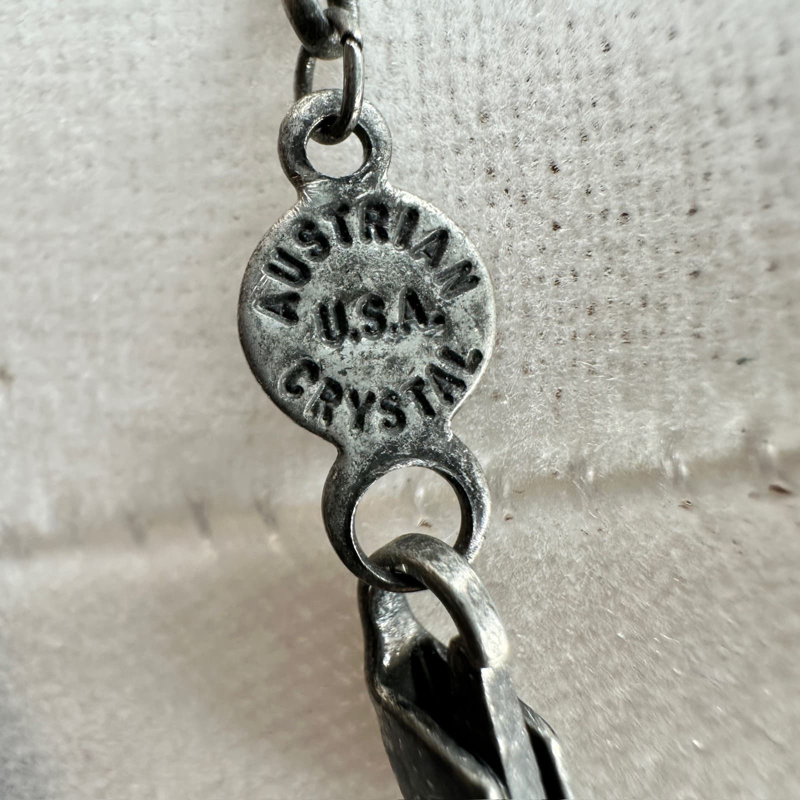 Dainty Silver Chain Necklace w/ Black Bead Drops Australian Crystal Minimalist - Thumbnail 8