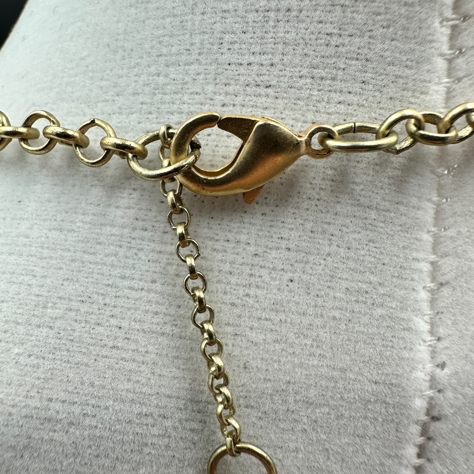 LOFT Outlet Gold Chain Necklace Resin Tortoise-Style Circle Pendant Boho Minimal - Thumbnail 8