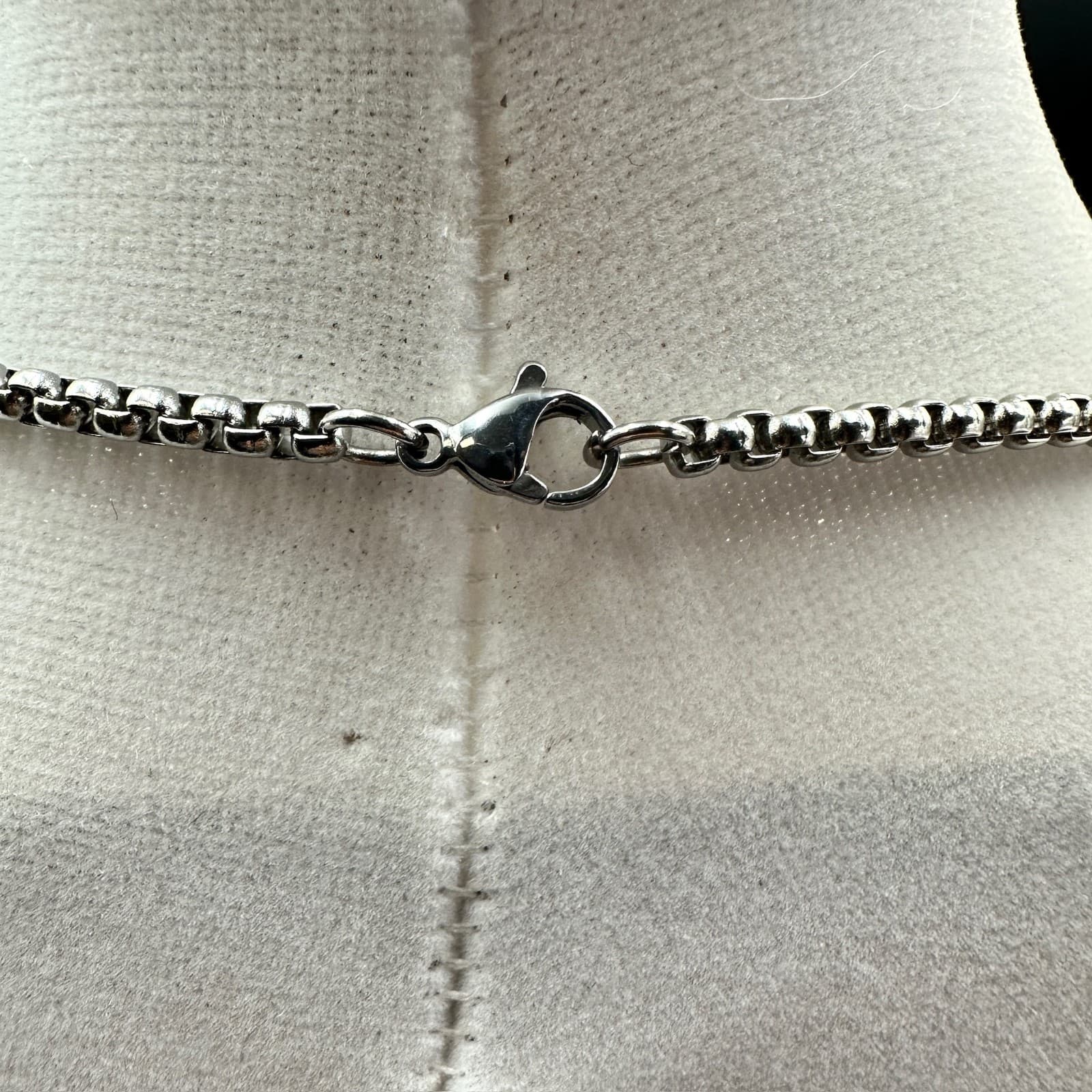 St. Michael Pendant Necklace Silver Black Medallion Religious Protection Icon - Thumbnail 9