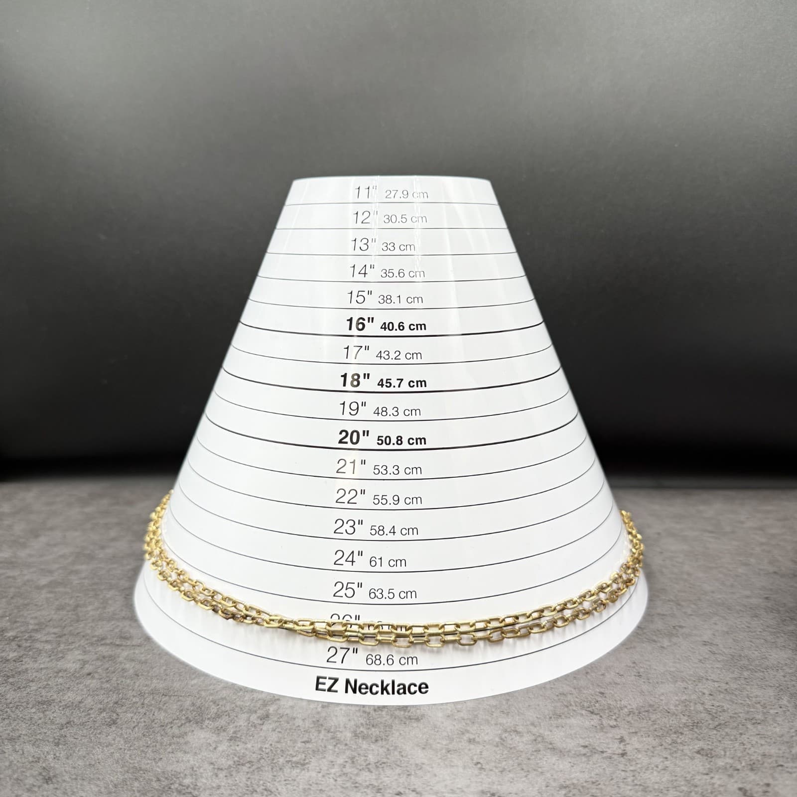 Vintage Gold Tone Elongated Link Chain Necklace Triple Strand Minimalist - Thumbnail 12