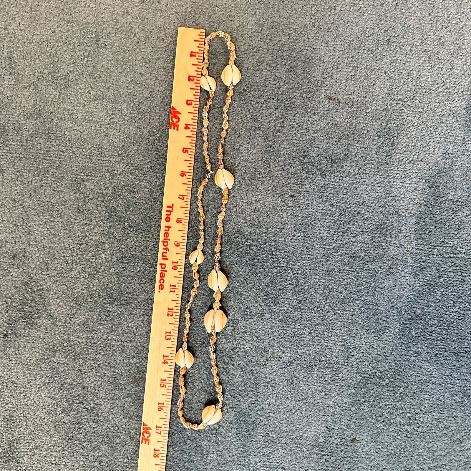 VTG 90s Natural Seashell Necklace Heishi Puka Cowrie Shells Boho Beach Summer - Thumbnail 7