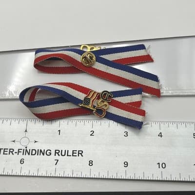 USA Figure Skating Pin Lot Olympic Patriotic God Bless America Ribbon Lapel Pins - Thumbnail 15